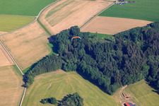 Gemähte Wiesen im Ortsteil Winkel in Ummendorf im Bundesland Baden-Württemberg, Deutschland