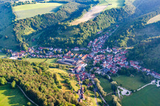 Luftbild von Ortsteil Buttenhausen in Münsingen im Bundesland Baden-Württemberg, Deutschland