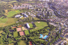Ringelbach, Stadion Kreuzeiche, Wellenfreibad Markwasen in Reutlingen im Bundesland Baden-Württemberg, Deutschland