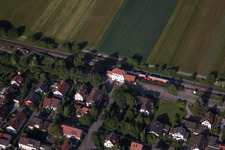 Bahnhof im Ortsteil Entringen in Ammerbuch im Bundesland Baden-Württemberg, Deutschland