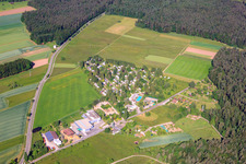 Holiday Camp und Strässer Gärten im Ortsteil Altburg in Calw im Bundesland Baden-Württemberg, Deutschland