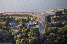 Luftaufnahme von Drusenheim im Bundesland Bas-Rhin, Frankreich