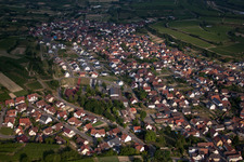 Drohnenaufname von Eichstetten am Kaiserstuhl im Bundesland Baden-Württemberg, Deutschland