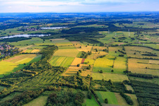 Blick zum Nieder-Moser-See im Ortsteil Nieder-Moos in Freiensteinau im Bundesland Hessen, Deutschland