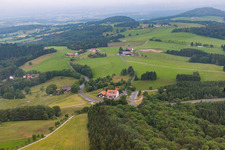 Rhön-Hotel Grabenhöfchen im Ortsteil Sieblos in Poppenhausen im Bundesland Hessen, Deutschland
