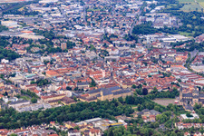 Schlossgarten und Stadtschloss Fulda im Bundesland Hessen, Deutschland