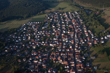 Luftbild von Ortsteil Hain-Gründau im Bundesland Hessen, Deutschland
