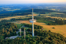Luftbild von Sommerrodelbahn Hoherodskopf im Ortsteil Breungeshain in Schotten im Bundesland Hessen, Deutschland
