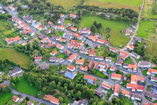 Luftbild von Hindenburgsstr im Ortsteil Ilbeshausen in Grebenhain im Bundesland Hessen, Deutschland