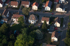 Ortsteil Dannstadt in Dannstadt-Schauernheim im Bundesland Rheinland-Pfalz, Deutschland von der Drohne aus gesehen