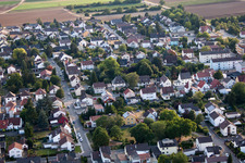 Ortsteil Dannstadt in Dannstadt-Schauernheim im Bundesland Rheinland-Pfalz, Deutschland von einer Drohne aus