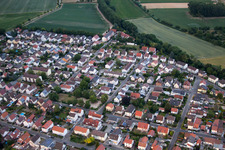 Ortsteil Bobenheim in Bobenheim-Roxheim im Bundesland Rheinland-Pfalz, Deutschland aus der Luft betrachtet