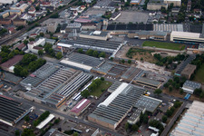 Frankenthal im Bundesland Rheinland-Pfalz, Deutschland aus der Drohnenperspektive