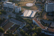 Drohnenaufname von Ortsteil Oggersheim in Ludwigshafen am Rhein im Bundesland Rheinland-Pfalz, Deutschland