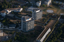 Luftbild von Ortsteil Oggersheim in Ludwigshafen am Rhein im Bundesland Rheinland-Pfalz, Deutschland