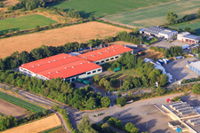 Bührmann Weine GmbH in Zeiskam im Bundesland Rheinland-Pfalz, Deutschland aus der Luft