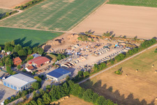 Natursteine und Transporte Kohler in Zeiskam im Bundesland Rheinland-Pfalz, Deutschland aus der Luft
