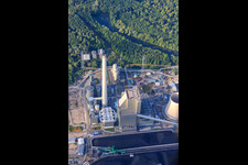 EnBW Energie Baden-Württemberg AG, Rheinhafen-Dampfkraftwerk Karlsruhe vonvon N im Ortsteil Daxlanden, Deutschland aus der Luft