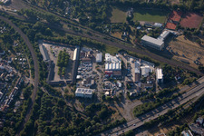 Gewerbegebiet Litzenhardtstraße im Ortsteil Beiertheim-Bulach in Karlsruhe im Bundesland Baden-Württemberg, Deutschland