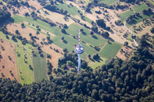 Ortsteil Grünwettersbach in Karlsruhe im Bundesland Baden-Württemberg, Deutschland von einer Drohne aus