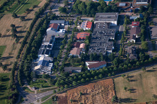 Ortsteil Palmbach in Karlsruhe im Bundesland Baden-Württemberg, Deutschland aus der Drohnenperspektive