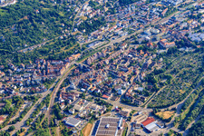Luftbild von Habermehlstraße und Kleingartenanlage der Gemeinschaft der Gartenfreunde Brötzingen e. V in Pforzheim im Bundesland Baden-Württemberg, Deutschland