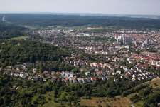 Leonberg im Bundesland Baden-Württemberg, Deutschland aus der Luft betrachtet