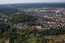 Drohnenaufname von Leonberg im Bundesland Baden-Württemberg, Deutschland