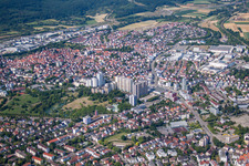 Luftaufnahme von Ortsteil Eltingen in Leonberg im Bundesland Baden-Württemberg, Deutschland