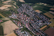 Luftbild von Ortsteil Gebersheim in Leonberg im Bundesland Baden-Württemberg, Deutschland