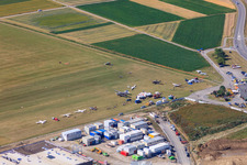 Luftaufnahme von Segelfluggelände Malmsheim des SFC Leonberg Renningen im Bundesland Baden-Württemberg, Deutschland