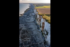 Falaise in Mers-les-Bains im Bundesland Somme, Frankreich