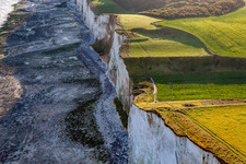 Luftbild von Falaise in Mers-les-Bains im Bundesland Somme, Frankreich