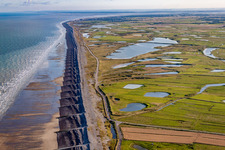 Kanalküste in Woignarue im Bundesland Somme, Frankreich