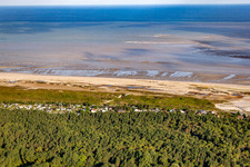 Cayeux-sur-Mer im Bundesland Somme, Frankreich aus der Luft