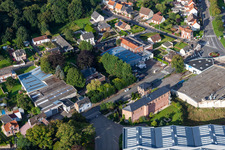 Friville-Escarbotin im Bundesland Somme, Frankreich aus der Vogelperspektive