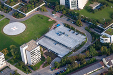 BG Unfallklink im Ortsteil Oggersheim in Ludwigshafen am Rhein im Bundesland Rheinland-Pfalz, Deutschland von der Drohne aus gesehen