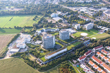 BG Unfallklink im Ortsteil Oggersheim in Ludwigshafen am Rhein im Bundesland Rheinland-Pfalz, Deutschland aus der Luft