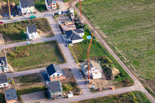 Neubaugebiet im Ortsteil Schauernheim in Dannstadt-Schauernheim im Bundesland Rheinland-Pfalz, Deutschland