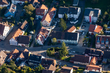 Ortsteil Wollmatingen in Konstanz im Bundesland Baden-Württemberg, Deutschland aus der Vogelperspektive