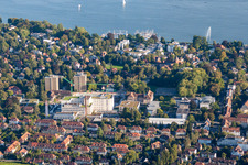Uferbereiche am Seegebiet des Bodensee im Ortsteil Allmannsdorf in Konstanz im Ortsteil Egg im Bundesland Baden-Württemberg, Deutschland