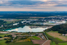 Schrägluftbild von Ortsteil Tautenbronn in Pfullendorf im Bundesland Baden-Württemberg, Deutschland