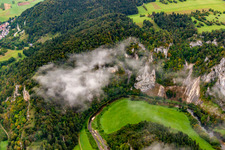 Donaudurchbruch in Buchheim im Bundesland Baden-Württemberg, Deutschland von oben