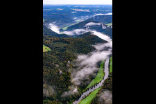 Donaudurchbruch in Buchheim im Bundesland Baden-Württemberg, Deutschland aus der Luft