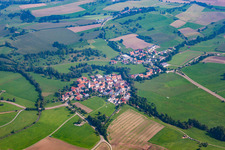 Ortsteil Kottspiel von Westen in Bühlertann im Bundesland Baden-Württemberg, Deutschland