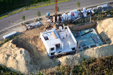 Luftbild von Neubaugebiet Am Höhenweg in Kandel im Bundesland Rheinland-Pfalz, Deutschland