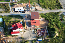 Schrägluftbild von Neubaugebiet Am Höhenweg in Kandel im Bundesland Rheinland-Pfalz, Deutschland