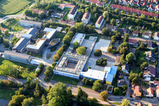 Schulgelände und Gebäudekomplex der IGS und Realschule in Kandel im Bundesland Rheinland-Pfalz, Deutschland