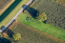 Luftbild von Modellflugplatz in Hagenbach im Bundesland Rheinland-Pfalz, Deutschland