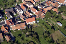 Schleithal im Bundesland Bas-Rhin, Frankreich von oben gesehen